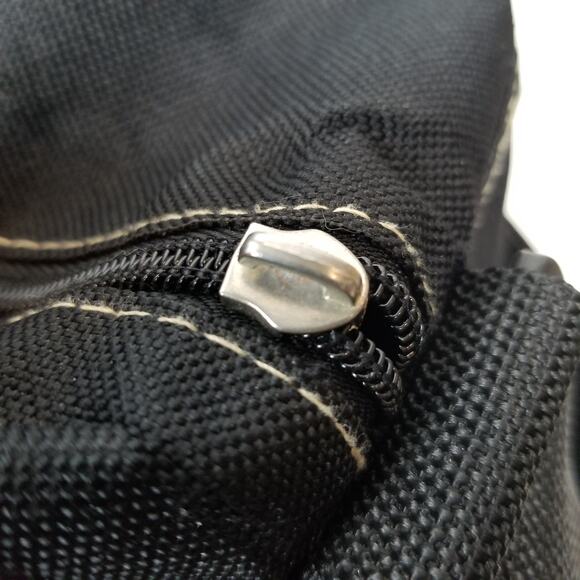 True Religion Horseshoe Black Canvas Weekender Duffel Travel Bag - Picture 9 of 10